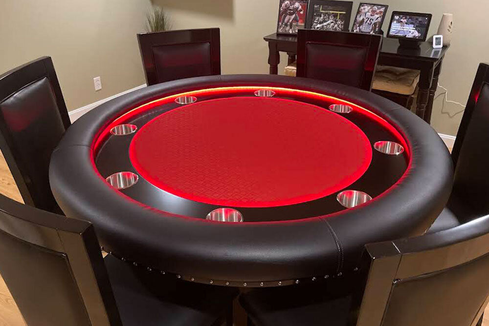 BBO Ginza LED Round Poker Table