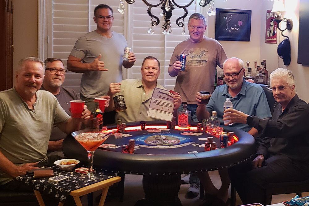 BBO Ginza LED Round Poker Table