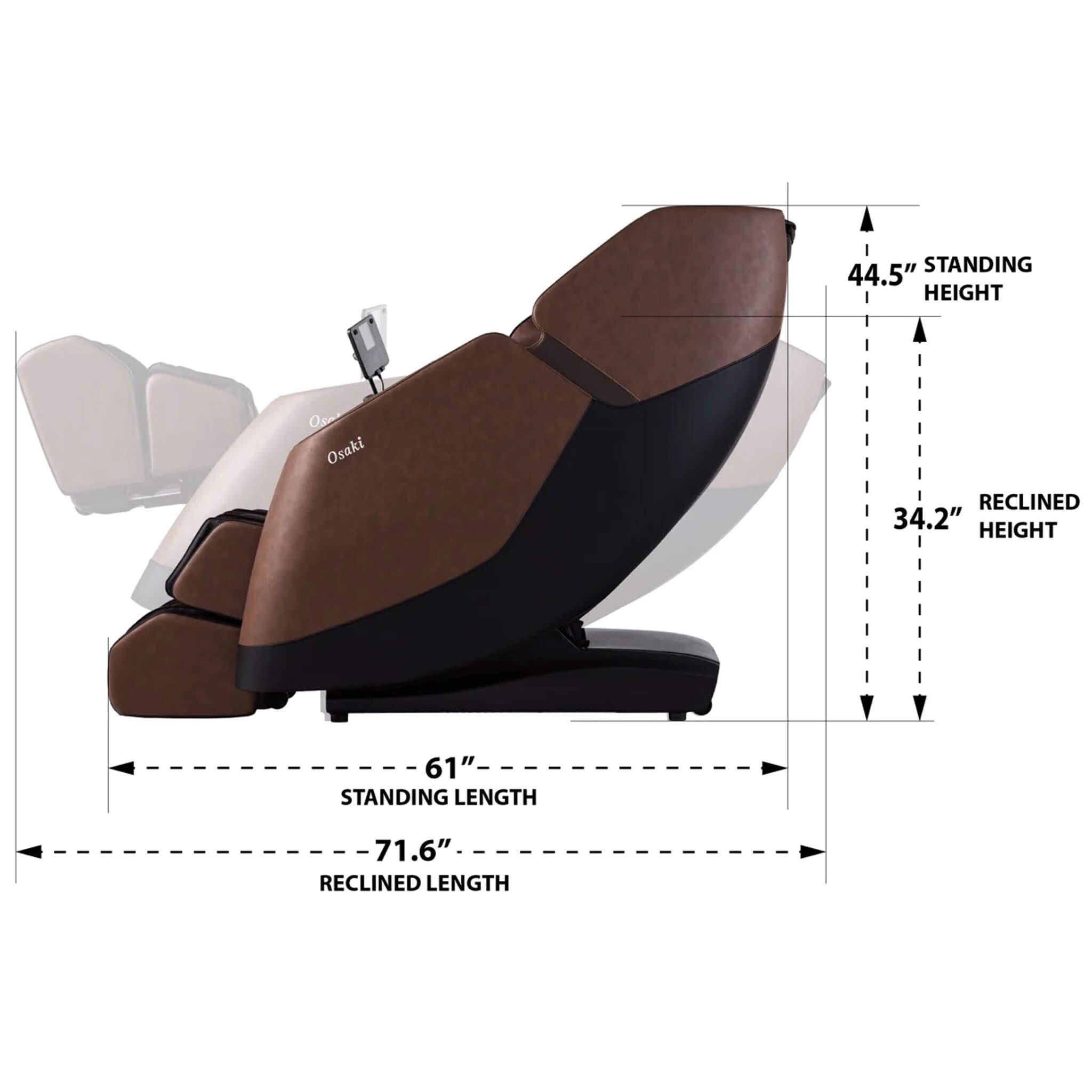 Osaki Ziva 2D Zero Gravity Full Body Massage Chair With Bluetooth Speakers (SAK93806)